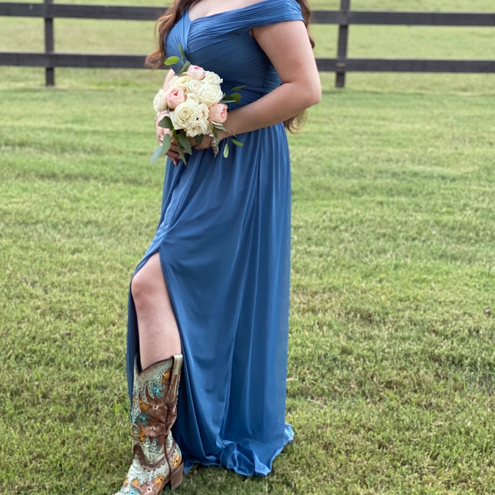 Teal bridesmaid dress